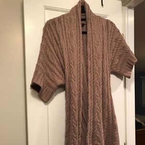 Bcbg belted shirt sleeve cardigan